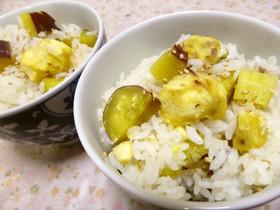 一度で二度おいしい♪栗＆さつま芋ご飯。