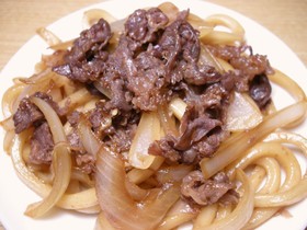 B級グルメアレンジ 十和田バラ焼きうどん