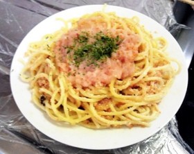 材料少ない♪簡単たらこスパゲティ☆