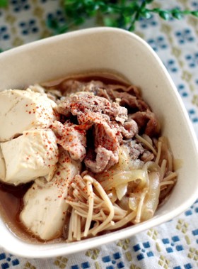 めんつゆだけで♪簡単すぎるお手軽肉豆腐