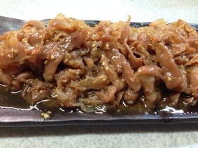 シェフ直伝おいしい豚バラスライスの甘辛煮