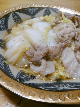 白菜と豚肉の煮浸し