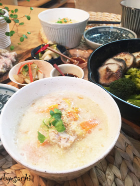 鶏肉と白菜の白味噌豆乳スープ