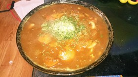 残り物カレーのカレーうどん