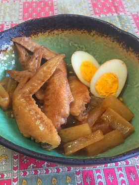 手羽先の煮込 ♪ すき焼きのたれで簡単に