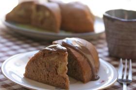 炊飯器で簡単♪ふんわりチョコバナナケーキ