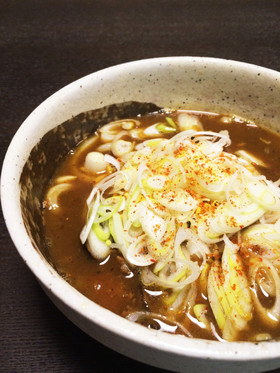 ちょっと残ったカレーでつくるカレーうどん