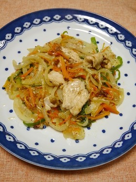 簡単！肉野菜炒め(ガラムマサラ風味)