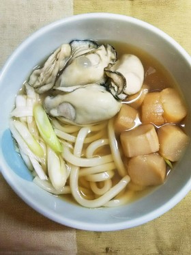 簡単！牡蠣うどん♪