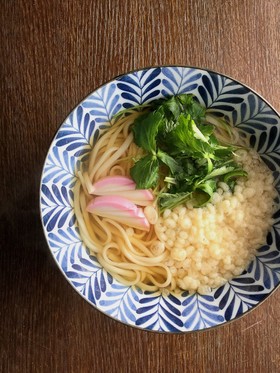 三つ葉うどん。