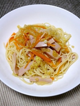 簡単！白菜生姜たっぷり和風パスタ