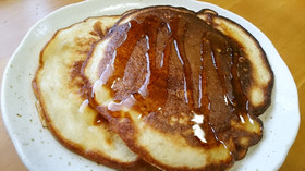 メレンゲでふんわり♪バナナホットケーキ