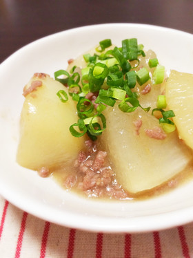 大根と挽き肉のあんかけ煮