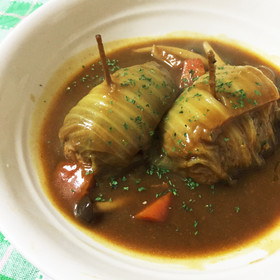 圧力鍋でロール白菜 ♡カレー味で♡