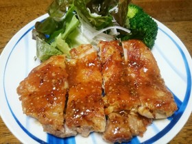 鶏もも肉の粒マスタード照り焼き