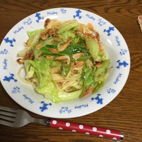 新キャベツと釜揚げ桜えびのパスタ