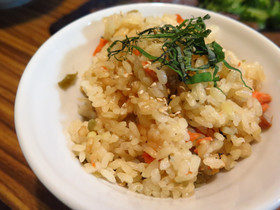 高菜と鮭の炊き込みご飯