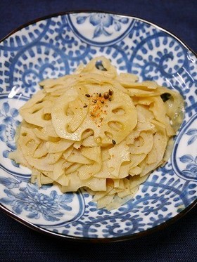 レンジで簡単！蓮根の甘辛煮(下処理~)