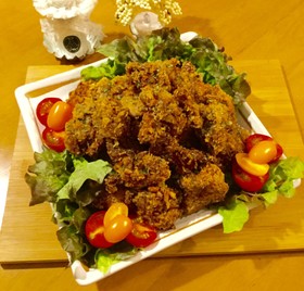 カレールーでカレー味のクランキー唐揚げ