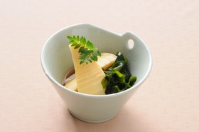 京たけのことわかめの煮物（若竹煮）