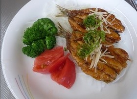 イワシのかば焼き～野菜添え～