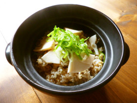 筍と塩昆布の炊き込みご飯♪