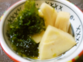 筍とあおさの煮物　簡単