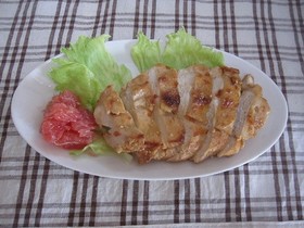 鶏むね肉の塩グレープフルーツ蒸し