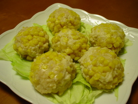 ☼電子レンジで♪鶏ひき肉のコーンボール