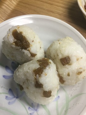 ふきの佃煮のおにぎり