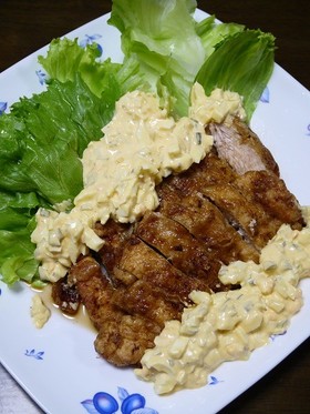 絶品！ムネ肉のチキン南蛮(黒酢)