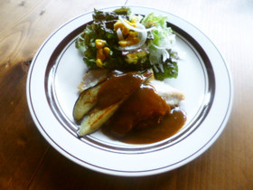 鶏肉と茄子のソテー♪