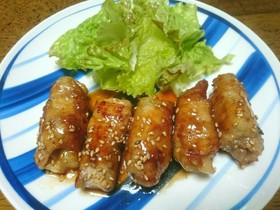 長芋の豚肉巻き