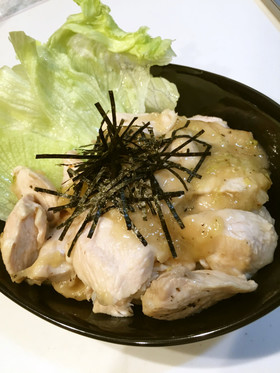 ☆風味バツグン！香味ネギの旨塩ダレ鶏胸丼