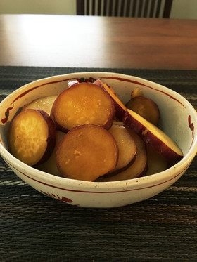 さっぱりした甘さ♡サツマイモのレモン煮