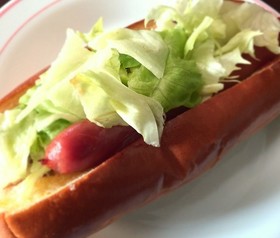 ガッツリ食べたい朝食☆簡単レタスドッグ