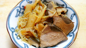 簡単！常備菜♪かつおと白滝 ごぼうの煮物