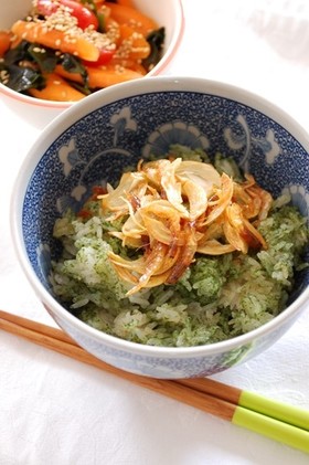 桜海老の青海苔ご飯丼