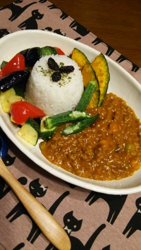 夏野菜カレー！夏バテ解消！ランチni♪