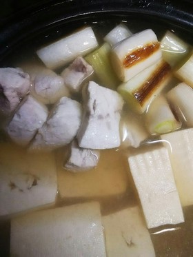 簡単！生メカジキDEねぎま風湯豆腐♪