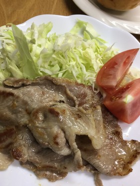 豚肉の塩レモン風味のソテー