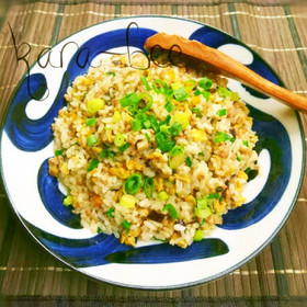 旨いっ♡オイスターにんにく茄子チャーハン