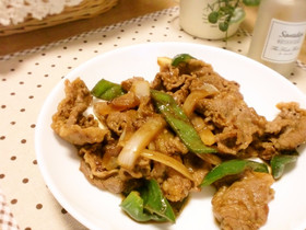 ぱぱっと！牛肉と野菜の炒めもの