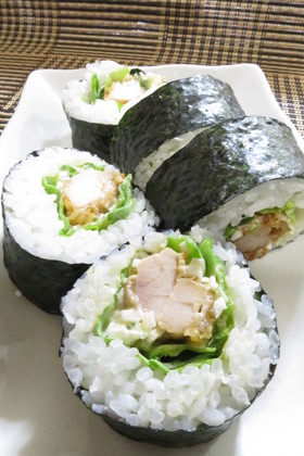 食べ応えあり〼♪「鶏から揚げ巻き」