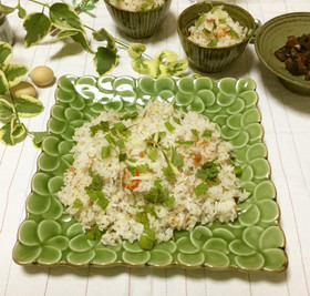 夏ご飯☆梅干し&みょうが飯