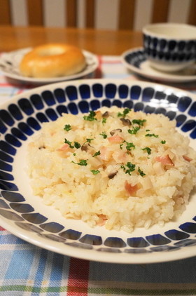 簡単＊炊飯器できのこのピラフ