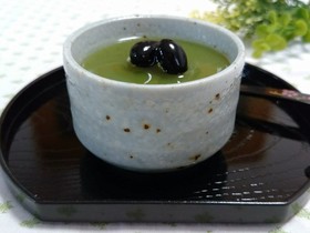 簡単！抹茶水ようかん