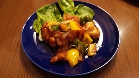 鶏肉と野菜の甘酢がらめ