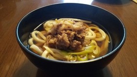 肉乗せうどん