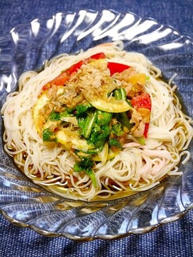 簡単！レモンハーブサラダ素麺